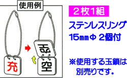 両面用表示板 VA10 使用例